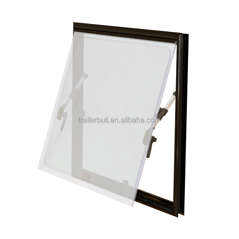 Aluminum Frame Double Panes Acrylic Glass RV Square Windows for Truck Campers Motorhome