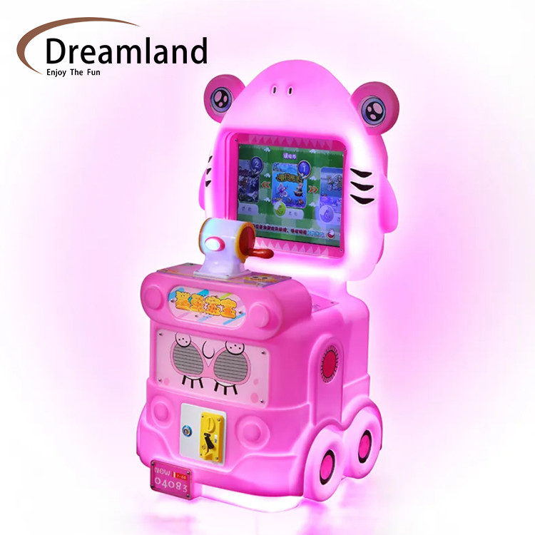 Immersive Game World With Shark Themed Electronic Coin Op Arcade Kids Game Machine Small Size Consumption Energy
