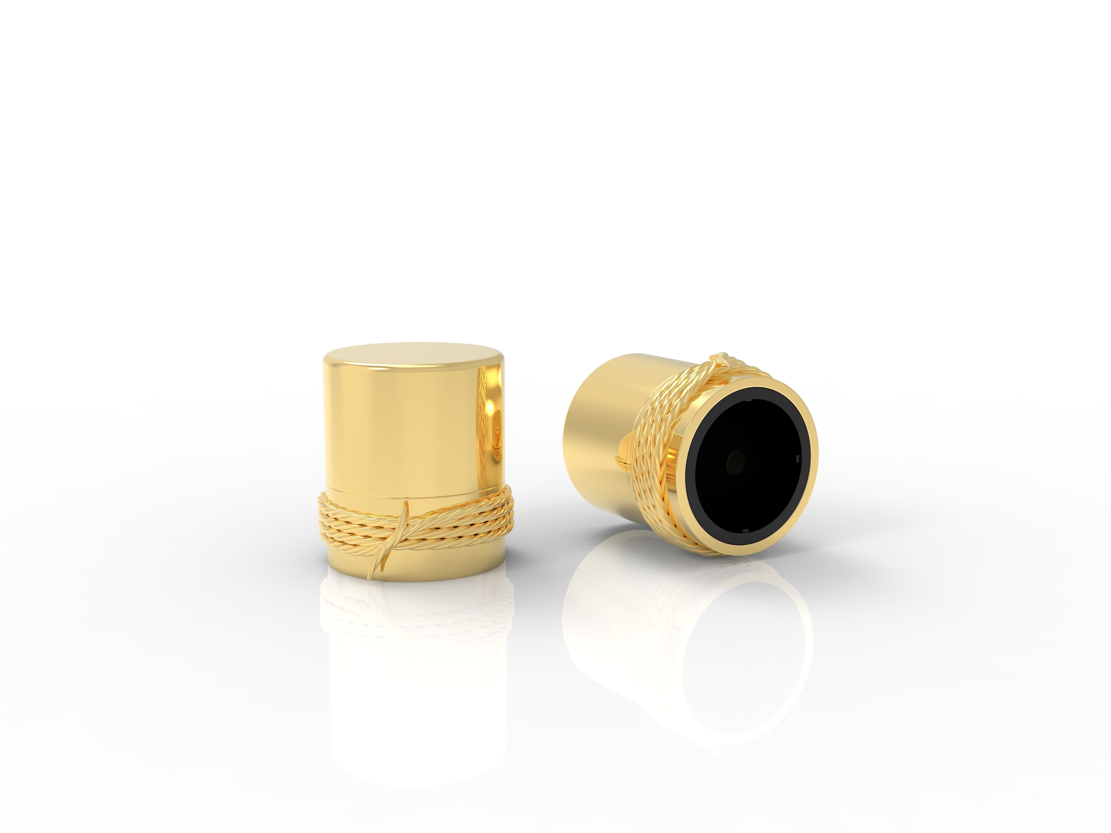 Luxury Circular Shaped Zamak Perfume Caps Zinc Alloy Glass Perfume Bottle Caps