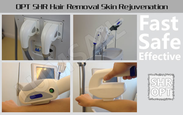 SHR System IPL Permanent Hair Removal Machine For Unwanted Hair Removal