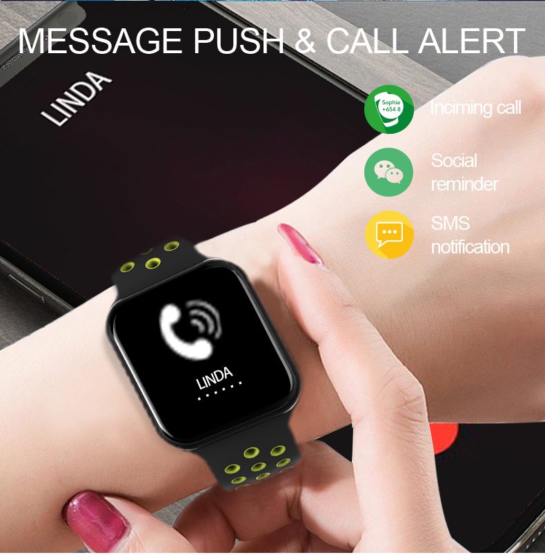 Android IOS TPU Band F5 Smartwatch NFC Fitness Watch With Speech Recognition Portuguese Turkish
