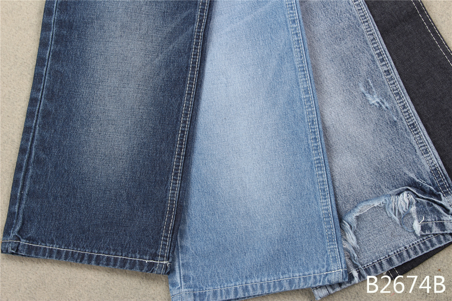 Light Weight 62 Inch 7.5Oz 100 Cotton Denim Fabric