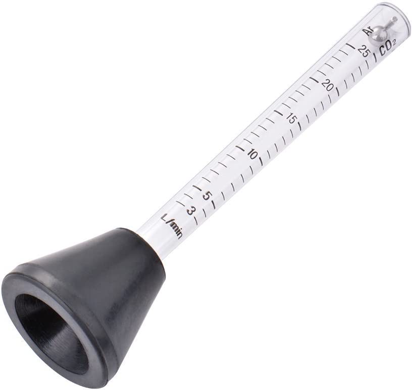 TIG MIG Plasma Torches 0-25ml Flow Tester for Plastic Argon Co2 Gas Flow Testing Tool