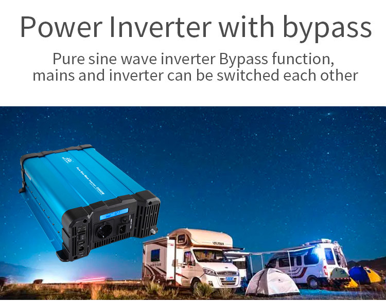 SolarverTech Durable 2000 Watt Pure Sine Wave Inverter 12V For Office