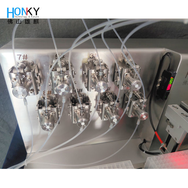 Desktop Line Type Small Volume Bio Reagent Filling Machine Deep Well Plate Strip Filling Machine With High Precision