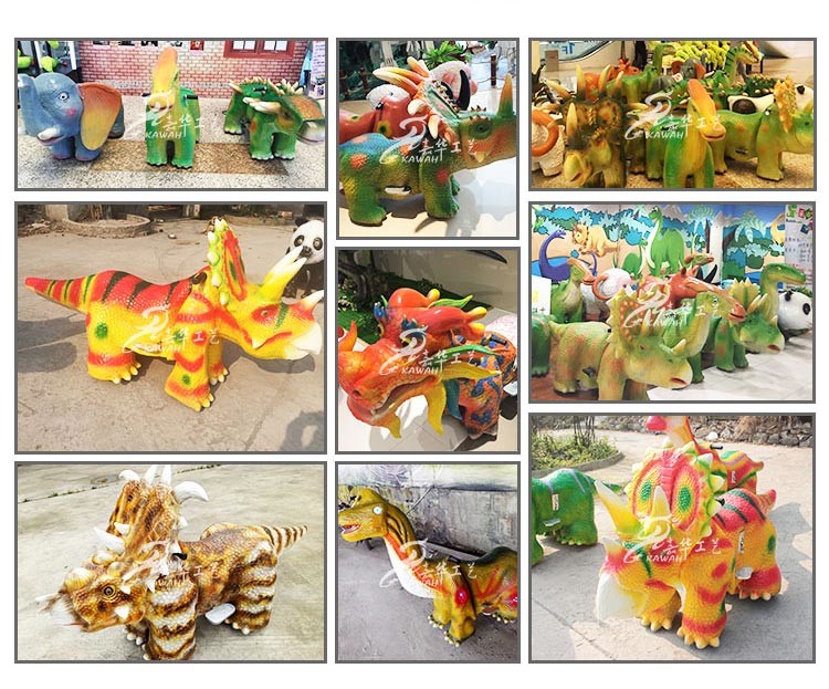 Indoor / Outdoor Life Size Animatronic Dinosaur Ride Custom Design Support