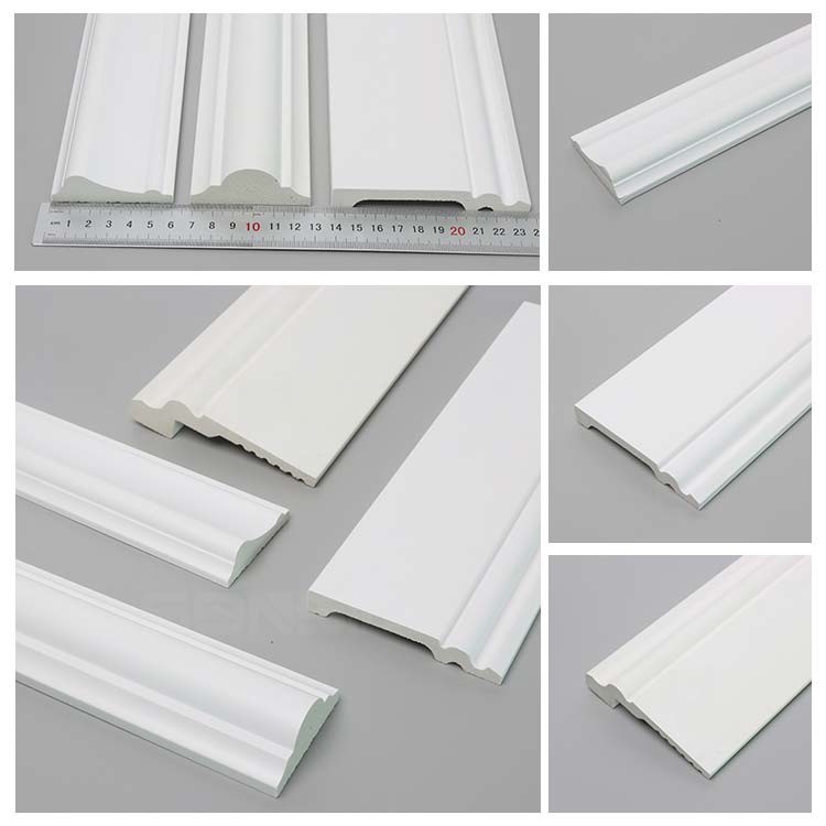 Light Weight Decorative Skirting Board Flexible Polyurethane PU Injection Foam