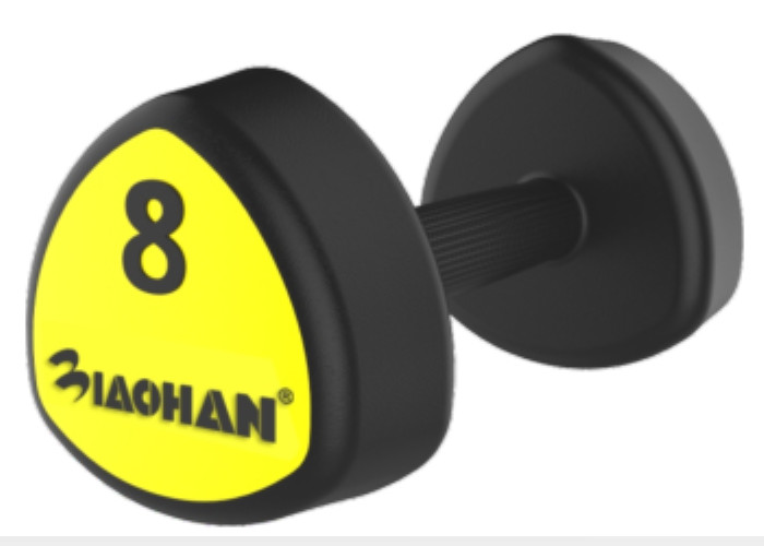 Rubber Coated PU 30kgs Hexagon Gym Fitness Dumbbell
