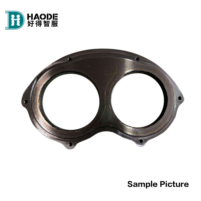 DURO 22 Carbide Spectacle Wear Plate and Cutting Ring for Concrete Pump from Original
