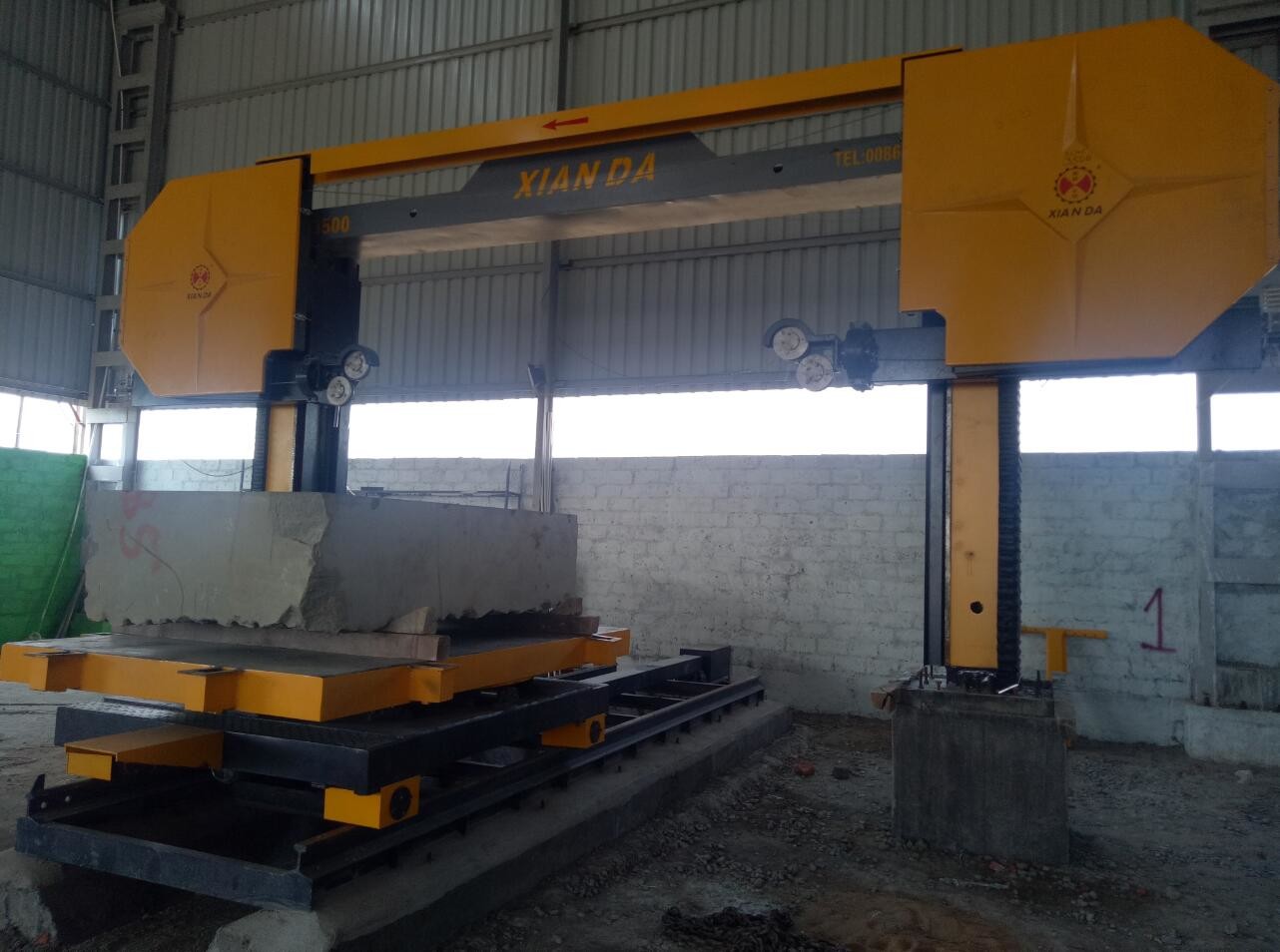 15kw CNC Diamond Wire Saw Cutting Machine For Marble Granite 3500x3500x2100mm