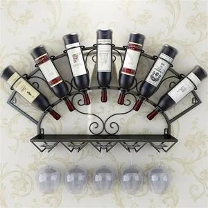  Stemware Metal Wall Mounted Wine Glass Rack , Trendy 7 Bottle Wine Rack Manufactures