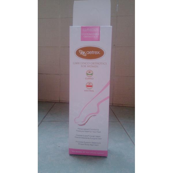 Custom Insole Printed Cardboard Box Packaging With Hanger CMYK Printing Manufactures