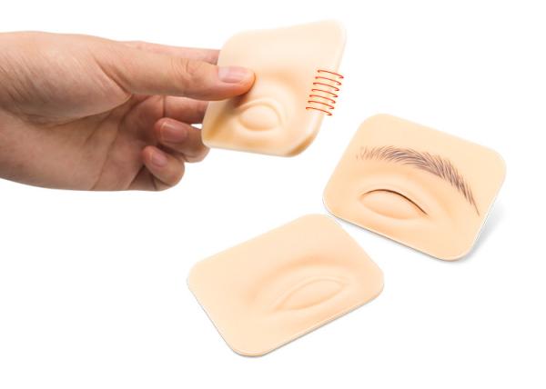 Mini 3d Surface Face Blank Eyebrow Practice Skin Silicone Microblading Tattoo