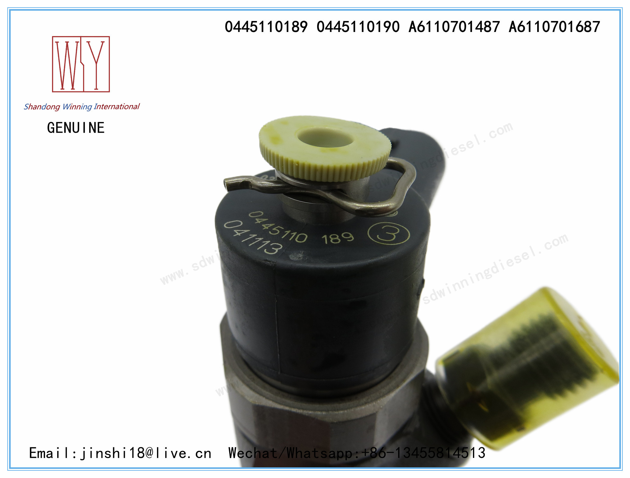 BOSCH GENUINE AND BRAND NEW DIESEL FUEL INJECTOR 0445110189, 0445110190, A6110701487, A6110701687