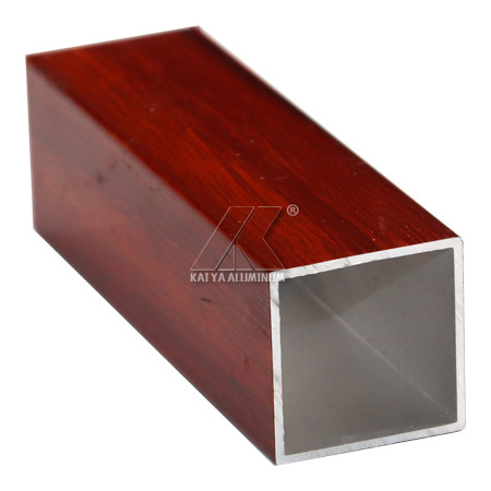 3D Wood Grain T3 - T8 Aluminium Tube Profiles Alloy Aluminium 25mm * 25mm