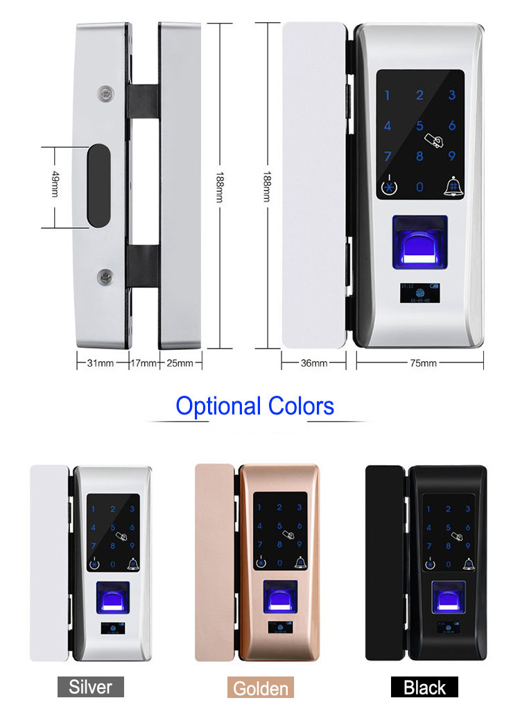 Custom Biometric Entry Door Lock , Password Smart Biometric Fingerprint Lock
