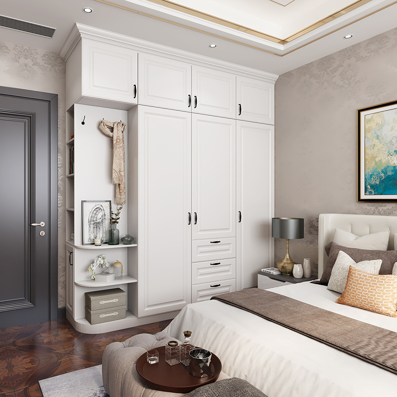 Modern Furniture Wooden Closet Bedroom Built-in Wardrobe Designed for Professionals