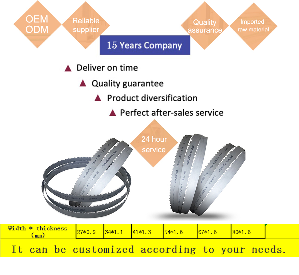 Wood Processing Plant Bimetal Saw Blade For Metal Customized Support ODM