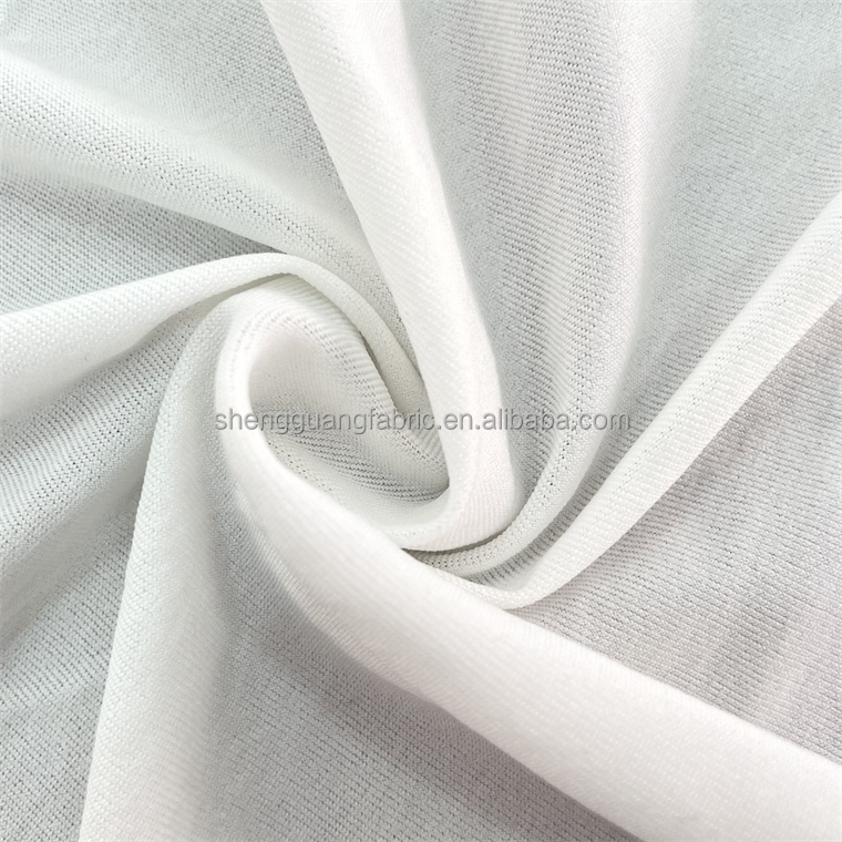 Unbleached Grey Fabric 4 way stretch Polyester Fabric at with Sample Frees Style