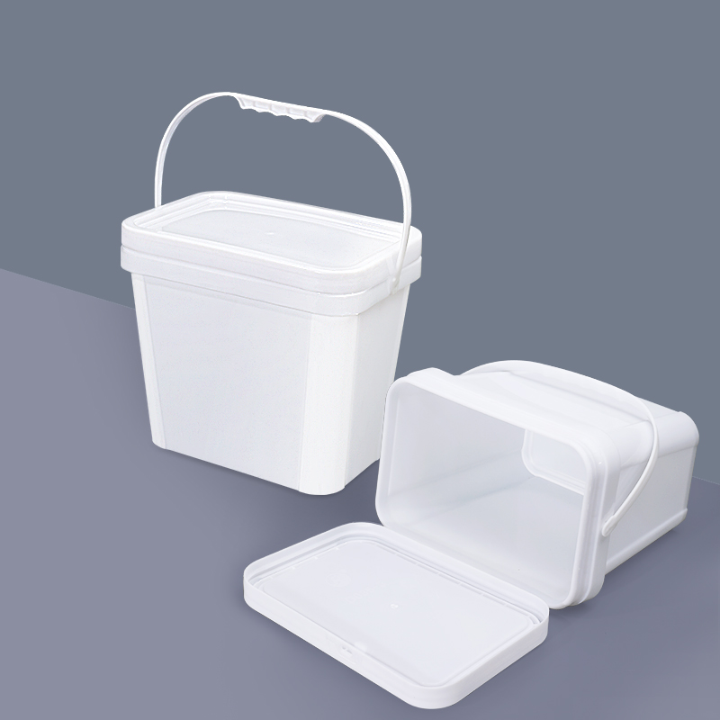 10 Litre White Plastic Bucket Pail for Eco-friendly Material in Latex Paint Industry
