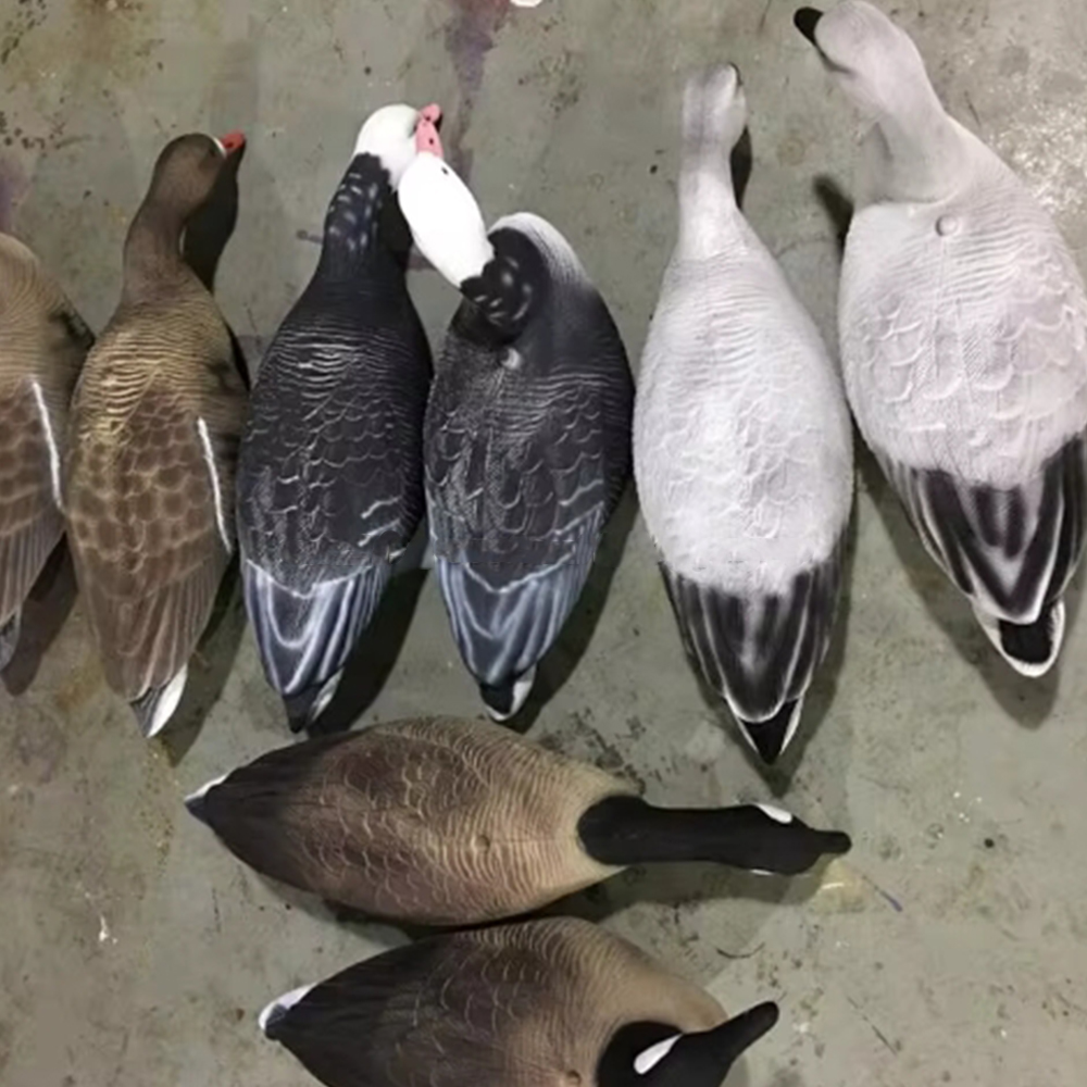 350g Real Like Size Specklebelly Goose Decoys Full Body Floating For Hunting