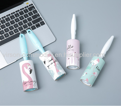 Sticky Home Cloth Cleaning Disposable Lint Roller With Coloured Wrapping Paper