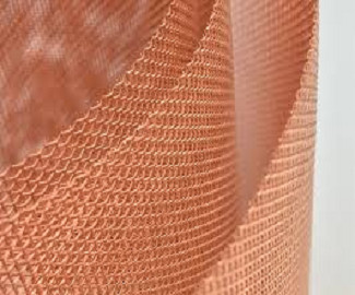 99.99% Knitting Woven Copper Mesh Flexible And Fine Red Wire