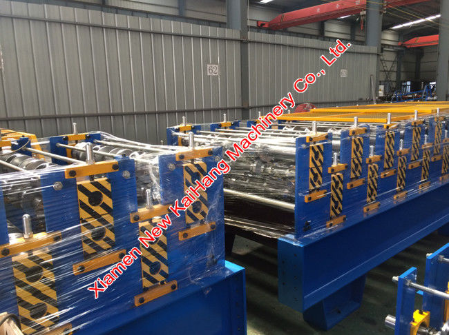 Metal Steel Roofing Sheet Roll Forming Machine , Double Deck Roll Forming Machine