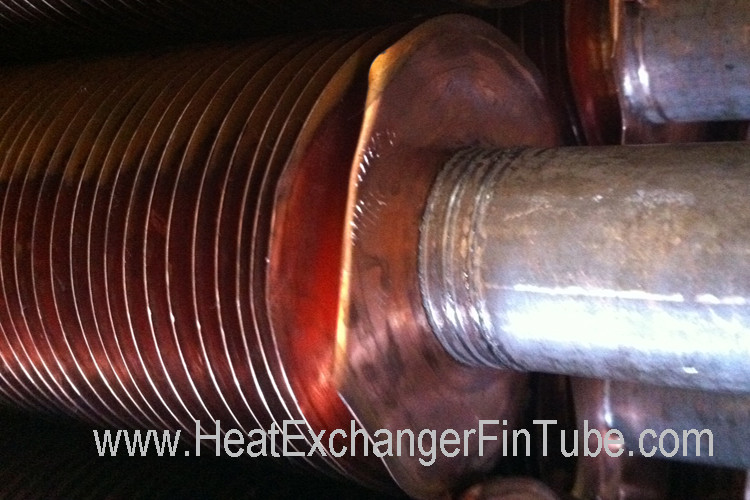 Seamless Carbon Steel Embedded Fluted Finned Tube With 0.55mm Fin Stock