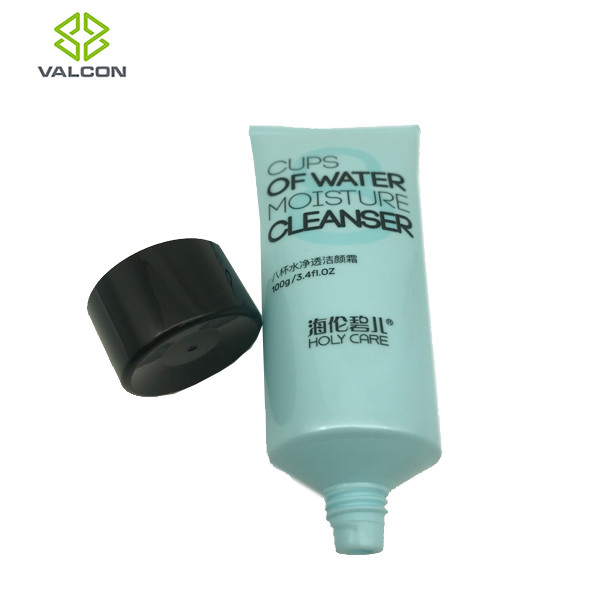 100 ML Green Empty Cosmetic Tubes , Cleanser Plastic Tube Bottles Screw Cap