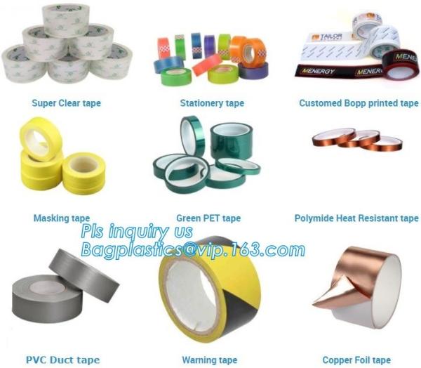 super clear tape stationery tape,green pet tape,polymide heat resistant tape,pvc