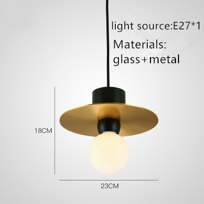 minimalist chandelier copper mordern pendant light lamp holder is E27