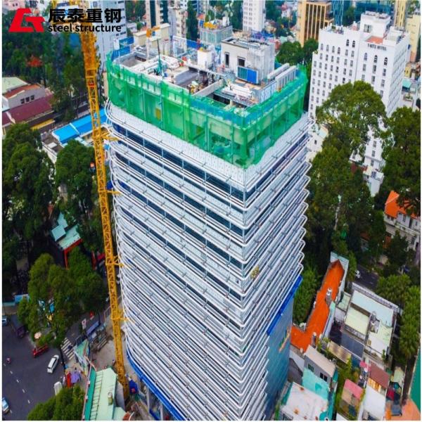 Multi Storey Steel Modular Prefab Office Buildings , Modern Steel Apartment