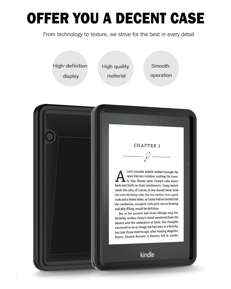 Transparent Heavy Duty Tablet Case With Built In Screen Protector For Kindle