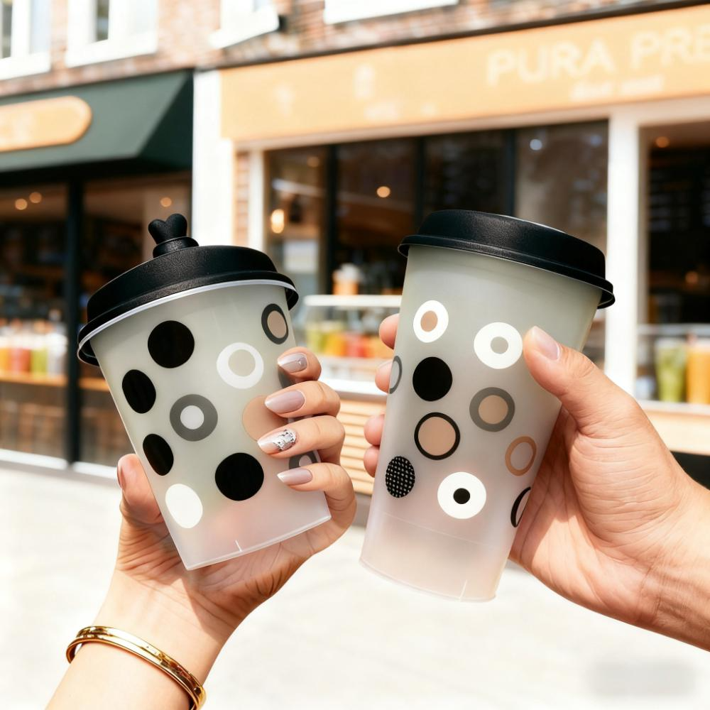 AT PACK Custom Single Wall Injection PP Plastic Cups 360ML 500ML 700ML Hard Cups