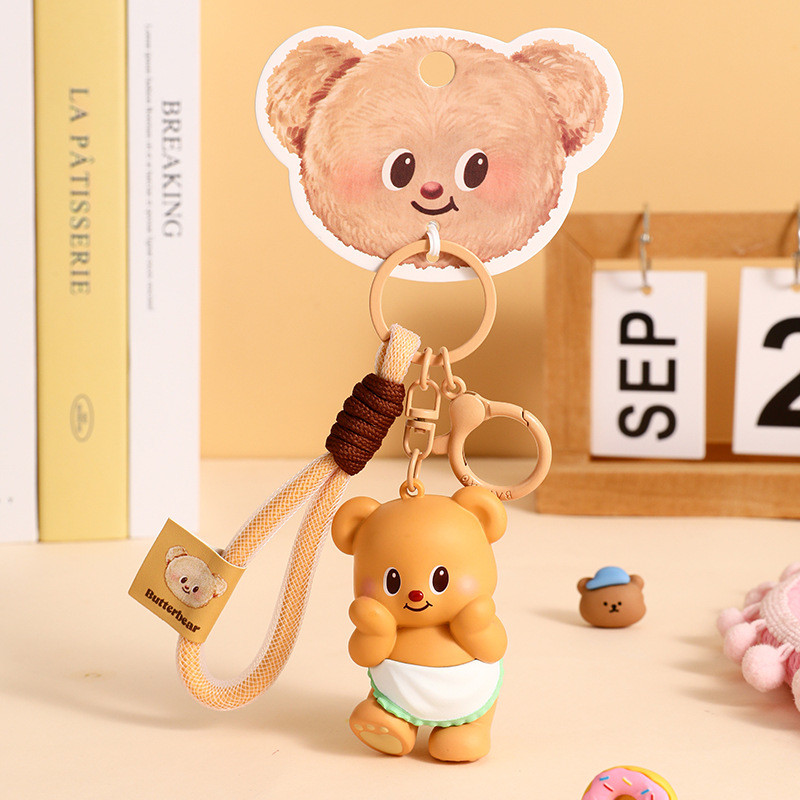 Soft Silicone Cartoon Keychain For Girl Women Tastless Office/School/Personal