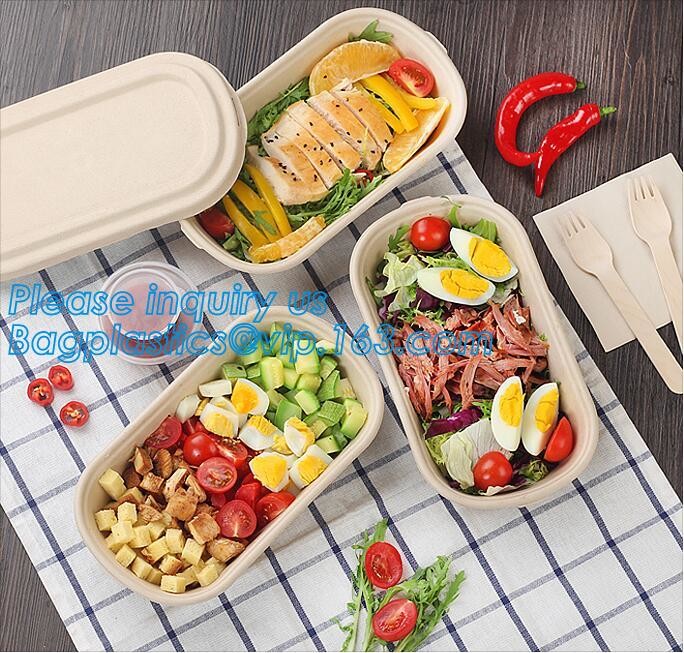 Meal Prep Containers Free Sample Bento Lunch Box Biodegradable Food Container Plastic Wheat Straw Lunch Box bagplastics
