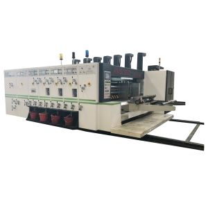 China Computer Controlled Flexo Printer Slotter Die Cutter With Ceramic Anilox Roller Doctor Blade on sale