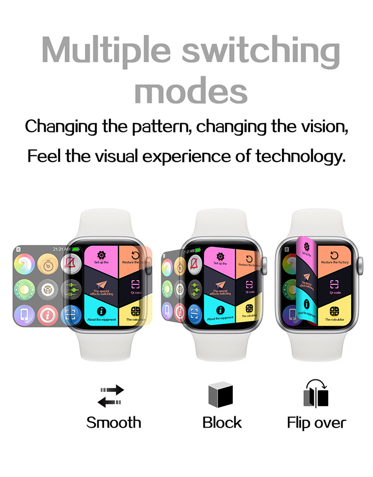 Sleep Monitoring 1.75 Inch T500 Smart Watch 200MAH 3D UI