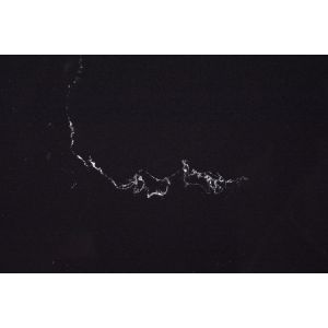 Marble Look Black Artificial Cararra Quartz Stone Slab Easy Clean