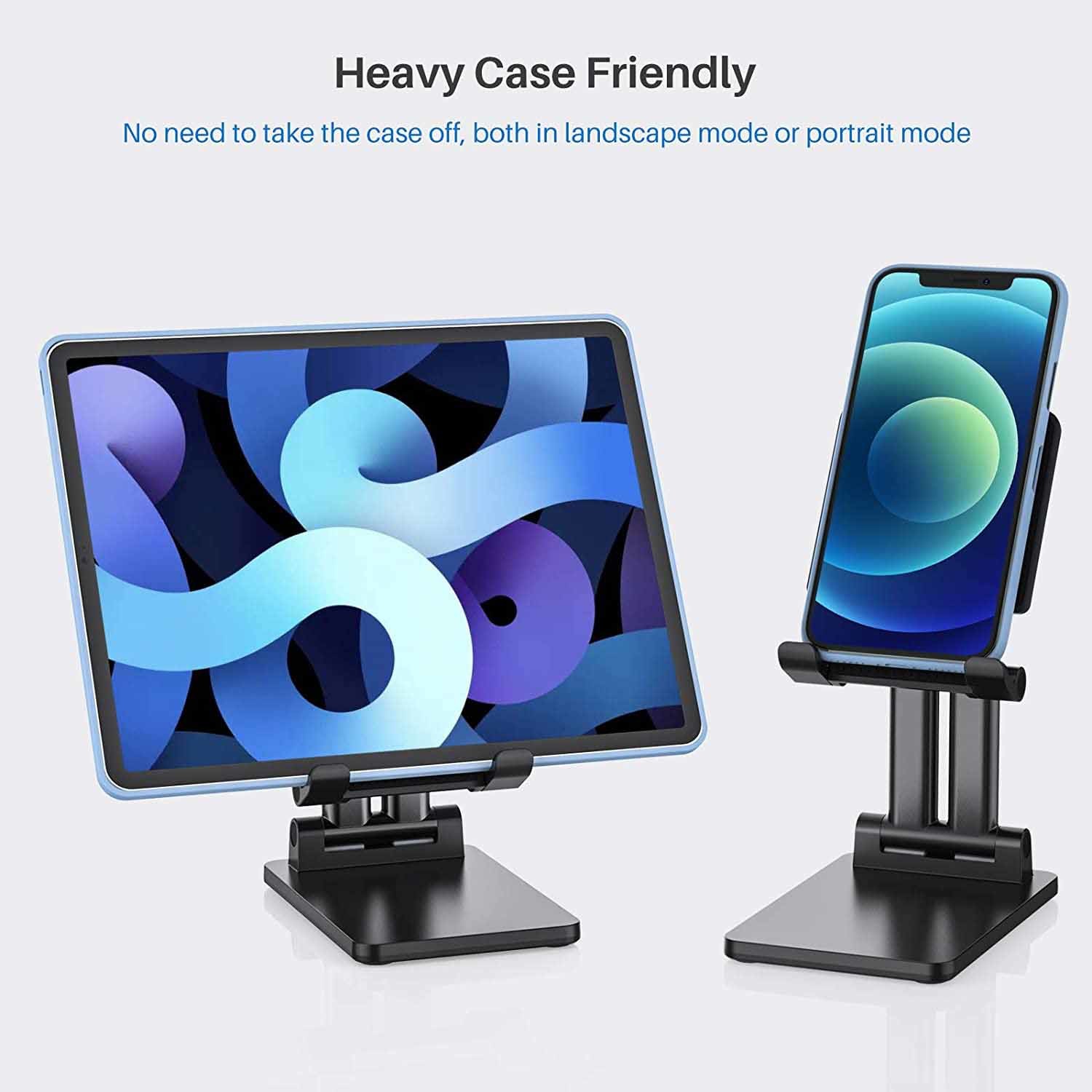 Universal Foldable Metal Desktop Phone Stand Holder RoHS Approved