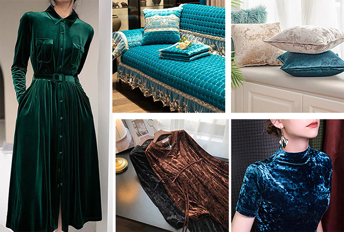 Diamond Brushed Shiny Ice Velvet Polyester Spandex Velvet Fabric For Sofa