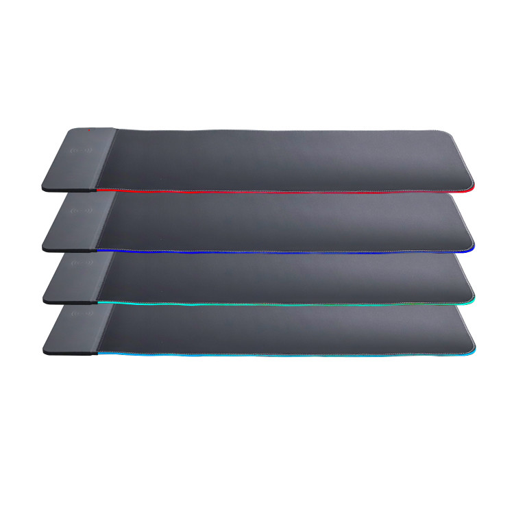 Custom Waterproof Rubber RGB Gaming Mouse Pad Wireless Charging Desk Space