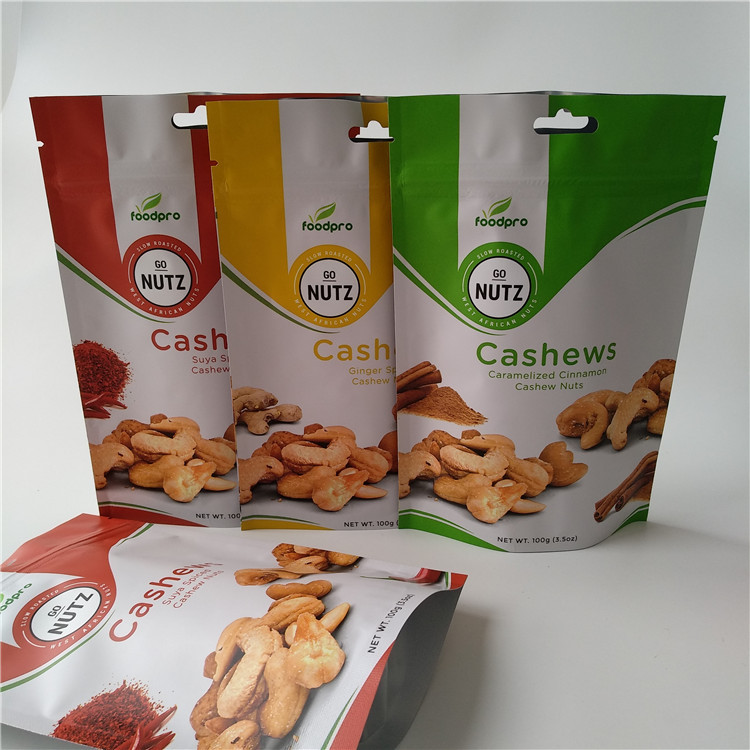 Smell Proof Snack Bag Packaging Cookie Dough Puff Pouches With Front Foggy Windows