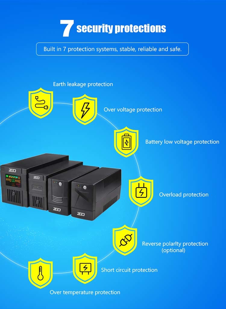1200VA pure sine wave Line Interactive UPS