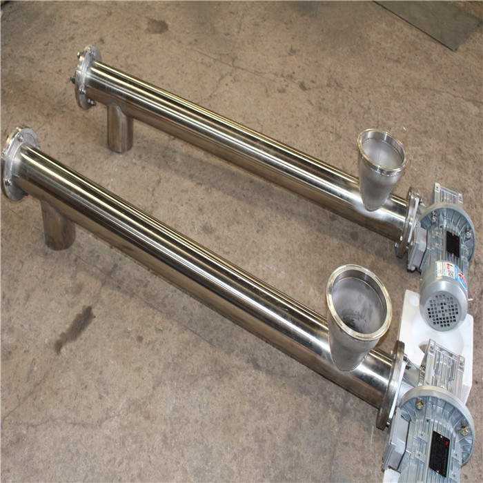 Food Industry SS304 Sugar Tubular Screw Conveyor Soybean Peanut