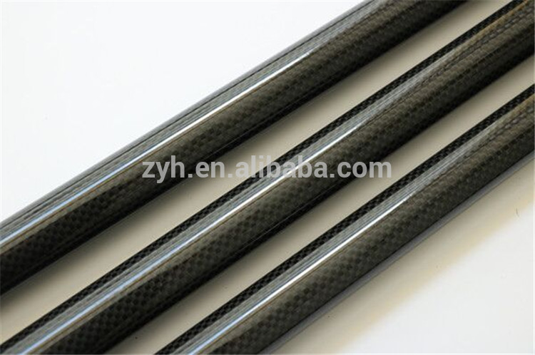 ZYH woven carbon fiber telescopic tube ,25mm carbon fiber tube 50mm 100mm