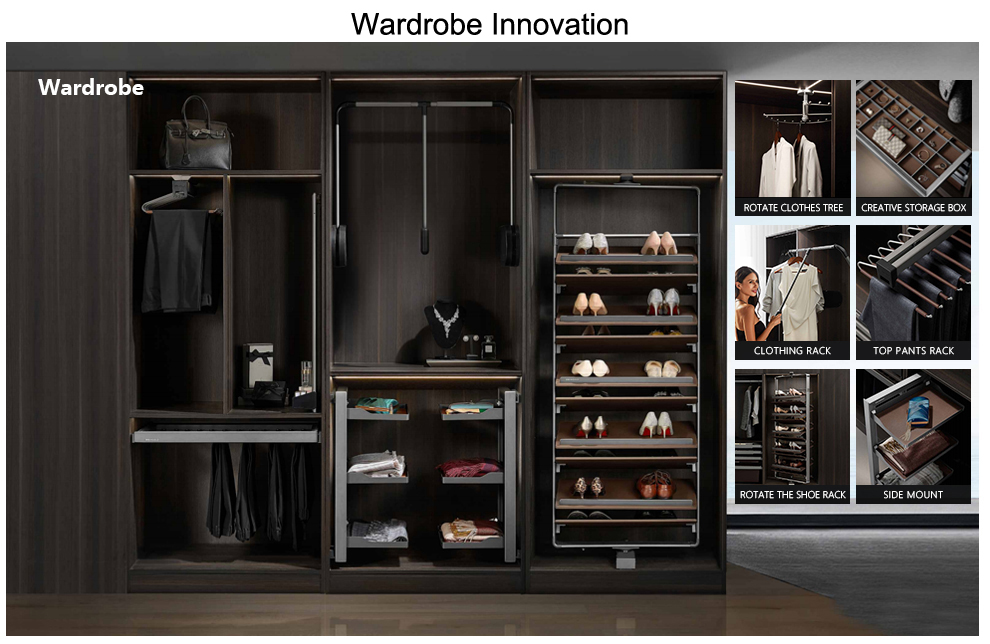 Adjustable Bedroom Solid Wood Modern Armable Modular Wardrobe Closet Custom Walk in Wardrobe Cabinet