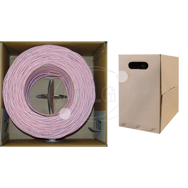 4 Pairs UTP Cat6 Lan Cable Wires Easy Pull Box 1000FT Black White Blue PVC Jacket