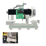  Double Blades 500mm Diameter 1500mm CNC Stone Cutting Machine For Baluster Manufactures